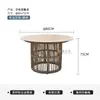 Conjuntos de mesa e cadeira para áreas externas para lojas de bubble tea, cafés e restaurantes; conjuntos de móveis de Rattan ao ar livre; mesas e cadeiras simples de lazer para jardim e pátio