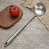 Acero inoxidable 304 mango largo espátula engrosada comercial alargada todo acero espátula juego cuchara para freír chef espátula juego de dos piezas