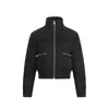 Chaqueta Corta de Plumas de Moda Estilo Americano para Mujer, Nuevo Modelo Invierno 2025, Cuello Alto, Cálida, Corte Ajustado, Chaqueta Abrigo Adelgazante
