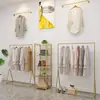 Expositor de parede para lojas de roupas, prateleiras para lojas de roupas masculinas e femininas, arara de chão, cabideiro, varão para pendurar