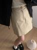 Oferta Especial, Sin Devoluciones ni Cambios Falda Corta Estilo Ropa de Trabajo Otoño Yu Pai Falda Casual de Cintura Alta Línea A A4332