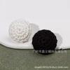 Botones de Ganchillo Teñibles Hechos a Mano, Gemelos de Punto de Lana, Botones Redondos Tejidos a Crochet a Mano, Botones Decorativos para Ropa