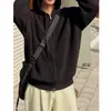 Jaqueta Suéter de Tricô com Capuz e Zíper Duplo para Homens 2025 Outono Estilo Coreano Tendência Estilo Preguiçoso Versátil Tops de Casal