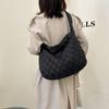Otoño e Invierno 2024 Nuevo Bolso de Hombro para Mujer con Pliegues de Nube Casual de Gran Capacidad Bolso de Algodón Bolso Cruzado Bolso para Desplazamiento