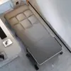 Silla de computadora, plegable para sentarse y acostarse, cama de siesta de oficina, cama de siesta individual, catre de camping portátil, sillón reclinable de doble propósito, sofá cama simple