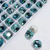 K9 broca de uñas Maillard de alta calidad verde oscuro con diamantes mixtos corte de semilla china fondo puntiagudo corte de nido de pájaro accesorios de joyería de huevo de paloma Diamante