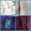 Ruikalong Novo Azul Luminoso Tatuagem Adesivo Deve Ajudar Borboleta À Prova D' Água Festival de Música Boate Sílaba Elétrica Atacado