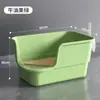 Arenero para gatos extragrande antisalpicaduras, inodoro gigante abierto para gatos, arenero extragrande para gatos