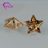 Color forma estrella de cinco puntas circón piedra desnuda Wuzhou gema CZ circón rosa triángulo piedra blanca forma champán Circón