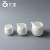 50ml 90ml 150ml cuchara de leche estilo occidental con asa cubo para salsa de carne para comida occidental cuchara de leche de cerámica blanca
