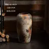 Jarrón de Piso Grande de Cerámica Estilo Chino Nuevo de Jingdezhen, Adorno para Jardín, Jarra de Cerámica Rústica con Aspecto Antiguo, Accesorio para Fotografía, Envío Gratis