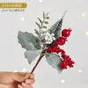 Decoración de Navidad diseño de escena decoración de escritorio Rama de Cedro simulación PVC decoración de bonsái enchufe decoración de barra