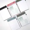 Caderno A5 Transfronteiriço com Linhas Picotadas, Estilo Botão, Caderno Liso, Caderno Pontilhado, Planejador Diário em Inglês
