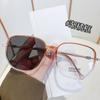 2988 gafas para miopía que cambian de color para mujer, montura grande de Libro Rojo pequeño, se vuelven grises, sencillas, con brillo estrellado, grados, montura de gafas antiluz azul