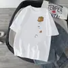 Camiseta de Algodón Transfronteriza Verano Nuevo Estilo Deportiva Casual Cuello Redondo Holgada Moderna Estampada Top de Manga Corta para Hombre