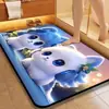 Tapete de Lama Diatomácea Banheiro Vaso Sanitário Absorvente de Água Vaso Sanitário Desenho Animado Cachorro Fofo Secagem Rápida Antiderrapante Tapete para os Pés