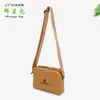 Papel Kraft Resistente à Água Bolsa Pequena Transversal Casal Quadrada Bolsa Mensageiro Bolsa de Mão Zíper Lona Casual Processamento Personalização