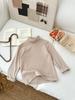 Camiseta Interior Mo Xiaomeng para Niños Otoño e Invierno 2026 Estilo Coreano Color Sólido Cuello Alto Medio Camiseta Interior para Niños y Niñas Estilo Básico Infantil