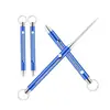 Palito Retrátil Portátil de Liga de Titânio Peça Única para Tirar Comida dos Dentes, Artefato Portátil, Chaveiro Multifuncional para Tirar Comida dos Dentes Fruta