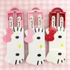 Set de vajilla de tres piezas de Hello Kitty, palillos, cuchara y tenedor portátiles de acero inoxidable de gato KT, set de 3 piezas para comer estilo occidental