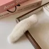 Celebridade da Internet Outono e Inverno Pelúcia Grande Presilha Bico de Pato Presilha de Cabelo Preguiçosa Feminina Vento Preguiçoso Presilha para Cabelos Quebrados da Nuca Presilha de Disco para Cabelo