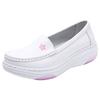 Zapatos de Enfermera para Mujer Suela Blanda Transpirables Zapatos de Trabajo de Médico Suela Gruesa Antideslizantes Primavera y Verano Planos Zapatos Médicos Cómodos Zapatos de Enfermera