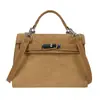 Bolsa de mão vintage para outono e inverno para mulheres, nova bolsa transversal versátil da moda, bolsa quadrada pequena com textura elegante e estilosa