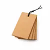 Etiquetas de papel kraft en stock, tarjetas de papel en blanco, etiquetas de precio para ropa, etiquetas personalizadas para ropa de mujer, certificados de calidad hechos a medida