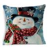 Nova fronha de linho de Natal para casa, boneco de neve de Natal, fronha de Natal, fronha de Natal no atacado, almofada de Natal