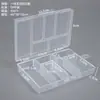 Caixa Plástica Transparente com Tampa de 10 Compartimentos, 15 Compartimentos, 24 Compartimentos, 28 Compartimentos para Organizar Miçangas, Joias, Ferragens e Equipamentos de Pesca