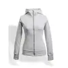Jaqueta Moletom Feminina Slim Fit com Capuz para Outono, Ajuste na Cintura, Top Justo, Emagrecedora e Versátil, Pronta para Exportação