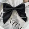 En Stock Negro Versátil Broche de Lazo Decoración Hecho a Mano Desmontable Accesorio para Abrigo Broche con Flor de Cinta