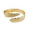Set de Metal Transfronterizo Pulseras Europeas y Americanas Hoja Geométrico Espiral Pulseras de Brazo Joyería para Mujer Modelo 2026 Mayoreo