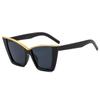 Novos Óculos de Sol de Moda Olho de Gato com Armação Grande Personalizados Tendência Versátil Elegantes Emagrecedores Óculos para Mulheres Óculos Europeus e Americanos Transfronteiriços