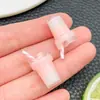 Resina Simulada Chá de Leite Milkshake Copo Canudo Bebida Pingente DIY Bolsa Fofa Corrente de Celular Ornamento Pendurado Acessórios