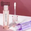 Tubo Redondo Recto para Brillo de Labios 3g Ponderado Transparente Glaseador de Labios Carcasa de Plástico Semi-Transparente Empaque de Pequeña Capacidad Material Tubo Contenedor de Empaque de Belleza