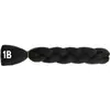 Peluca de Fibra Sintética Africana Trenza Grande de Fibra de Alta Temperatura para Mujer, Cabello Trenzado de un Solo Color, Rastas, Se Puede Ondular y Teñir