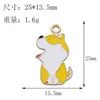 Brincos Assimétricos de Liga de Zinco com Pingente de Animal Cartoon Fofo (Cachorro e Gato) com Gotejamento de Óleo, Acessórios, Chaveiro, Enfeites de Pelo