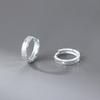 Nalan Plata de ley S925 fresca y dulce estilo ins diseño de nicho sensación anillo de hielo de hielo roto de tres lados hebilla de oreja M06626