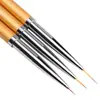 Set de pinceles de línea estilo japonés transfronterizo para nail art, incluyendo pinceles de punta fina para dibujar patrones, crear diseños, difuminar colores y aplicar esmalte en gel