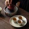 Venta al por mayor Soporte para tetera Cerámica Almacenamiento de agua Bandeja para té Soporte para tetera Mesa de té para elaboración seca Bandeja para frutas Tetera pequeña Juego de té Kung Fu Hogar sencillo