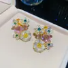 Brincos de Franja Pérola de Cristal Agulha de Prata Luxo Leve High-End Moda Tarraxas Temperamento Versátil Estilo de Nicho Ornamentos de Orelha