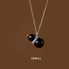 Collar de Piedra Rodante de Cristal Natural con Forma de Calabaza Cadena de Clavícula Simple de Lujo Ligero Chino Sentido de Alta Gama Fábrica de Joyería de Cristal Venta al por Mayor