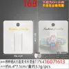 Impresión Estampada en Oro Papel Especial Tarjeta para Pasador de Pelo 20X6.4 Cuatro Ranuras para Tarjetas Engrosada y Endurecida Pinza de Una Palabra Pinza BB Tarjeta de Empaque Papel