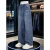 Coleção Verão-Outono 2026 Estilo Americano Jeans Patchwork Cortado à Tesoura M-5XL Gk26526-P44 Marca Tendência Estilo Cool
