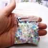 Lentejuelas Pequeñas Mixtas Conchas Morado Azul Rosa Lentejuelas DIY Brillo Decorativo Relleno de Pegamento Material de Maquillaje Facial para Ojos