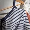 Chaleco Estilo BM Estilo Americano Retro Rayado para Usar Debajo Verano para Usar Encima Ajustado Base Tirantes Top sin Mangas para Mujer