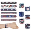 Día de la Independencia Círculo de Parche Bandera Correa de Muñeca Juguete Fiesta Infantil Regalo Pequeño