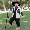 Chaqueta de Otoño para Niños 2026 Nuevo Estilo Fresco de Moda Cortavientos con Capucha para Niños Ropa de Moda de Primavera y Otoño