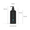 Botella redonda de hombro plano de 250ML para champú, gel de ducha, limpiador facial para hombres, loción corporal, juego de viaje de PE